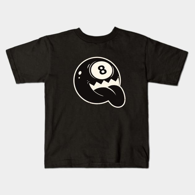 Eight ball monster Kids T-Shirt by InnerYou